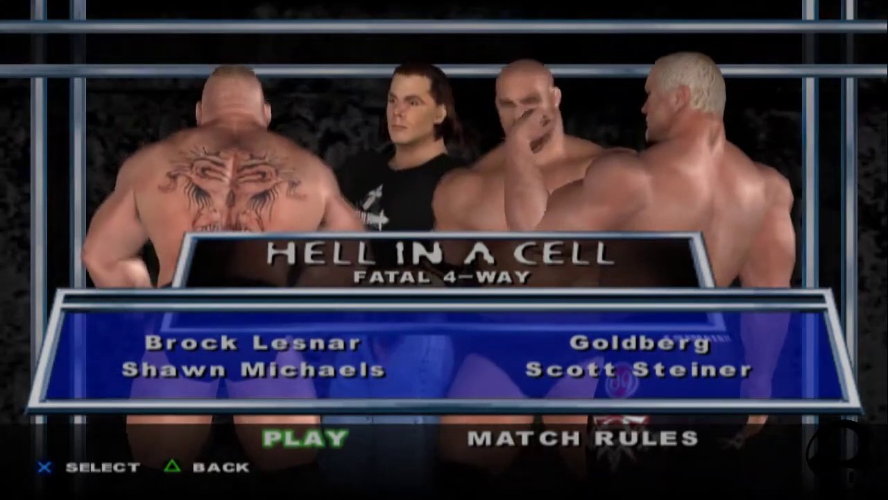 Here Comes the Pain Brock Lesnar vs Shawn Michaels vs Goldberg vs Scott Steiner