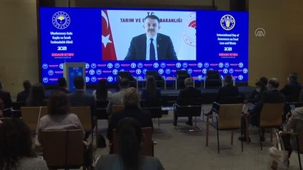 Pakdemirli: "Ülkemizde her yıl neredeyse 19 milyon ton gıda ziyan oluyor"