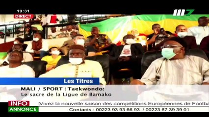 JT BAMBARA 19H30 DU 28 SEPTEMBRE 2021