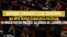 Queremos convencer a esos ciudadanos que no se ven reflejados en la política ni en ningún partido político: Alejandra del Carmen León