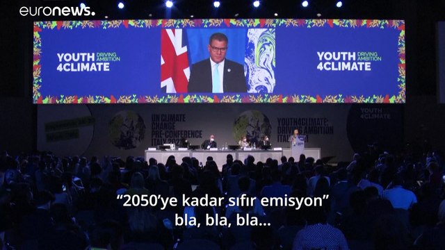 Aktivist Thunberg politikacıların iklim konusundaki konuşmalarını 'Bla bla bla' sözleriyle eleştirdi