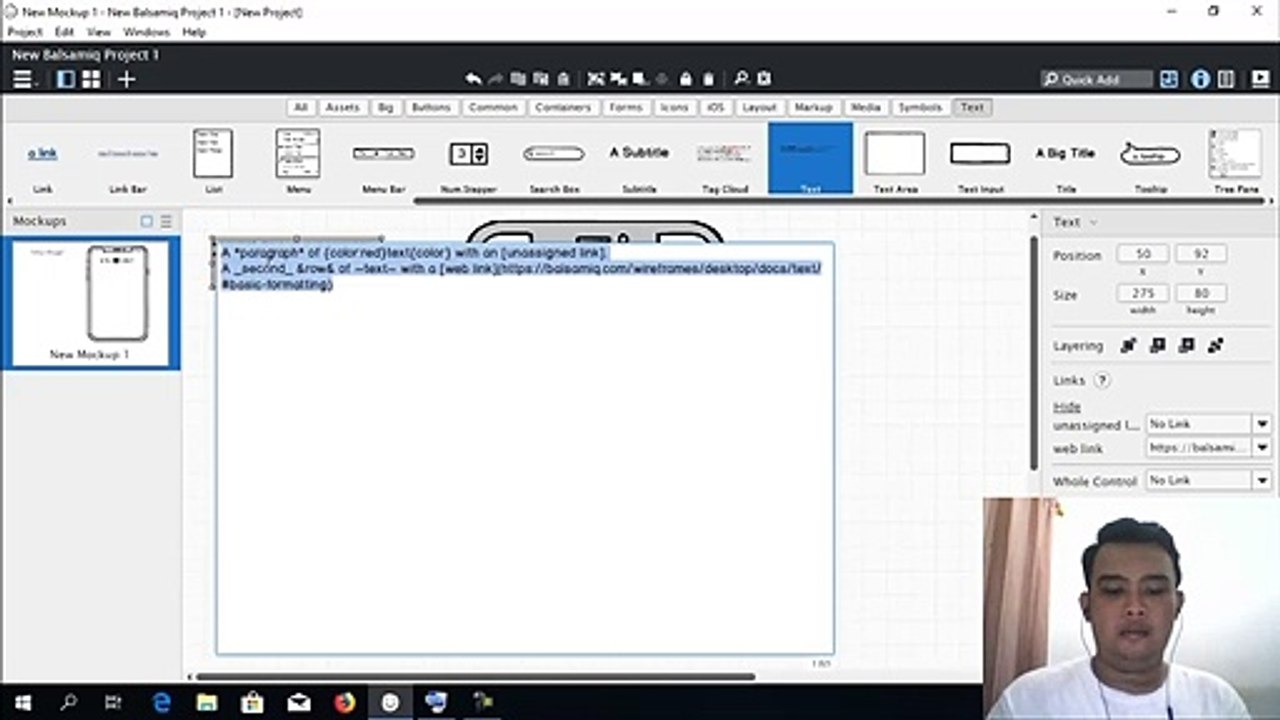 Tutorial aplikasi mockups