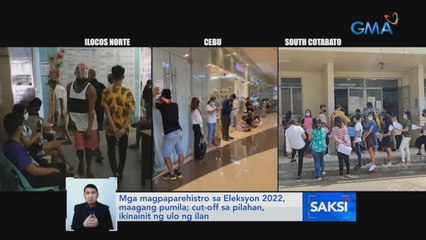 October 11-30 extension ng voter registration, inaprubahan ng COMELEC | Saksi