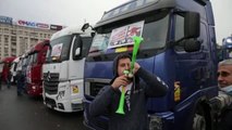 Camioneros rumanos se plantean viajar al Reino Unido