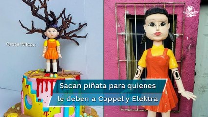 Crean en México piñata y hasta pastel de “El juego del calamar”