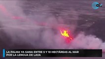 La Palma ya gana entre 5 y 10 hectáreas al mar por la lengua de lava