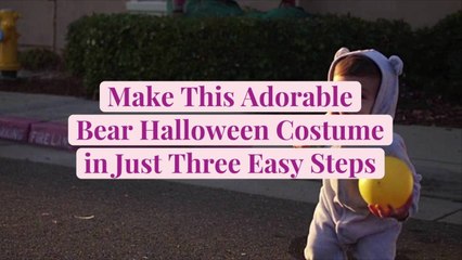 Make This Adorable Bear Halloween Costume in Just Three Easy Steps
