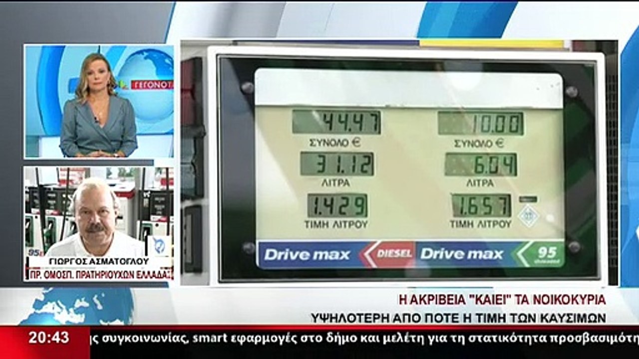 Ο Πρ. ομοσπ. πρατηριούχων Ελλάδας, Γ.Ασμάτογλου...