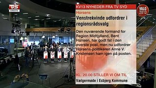 Klokken 20.00 stiller vi om til vælgermøde i Esbjerg Kommune | Baggrundsmusik | 2013 | TV SYD - TV2 Danmark