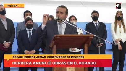 Herrera anunció obras en Eldorado