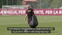 Mourinho committed to winning new Conference League with Roma