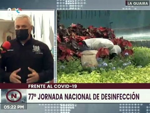 La Guaira l Gran Misión Venezuela Bella realizó jornada de desinfección en la Plaza Bolívar Chávez