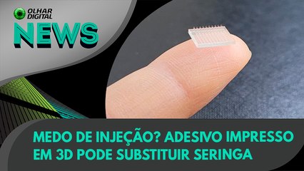 Ao Vivo | Medo de injeção? Adesivo impresso em 3D pode substituir seringa | 29/09/2021 | #OlharDigital