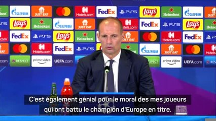 Groupe H - Allegri : "C'est un grand pas de fait dans l'optique de la qualification"