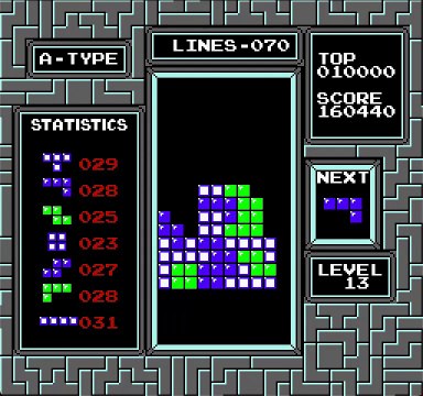 Tetris NES - A-Type - Level 13 Start