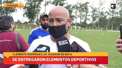 Se entregaron elementos deportivos