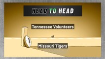 Missouri Tigers - Tennessee Volunteers - Over/Under