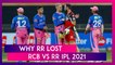 Rajasthan Royals vs Royal Challengers Bangalore IPL 2021: 3 Reasons Why RR Lost