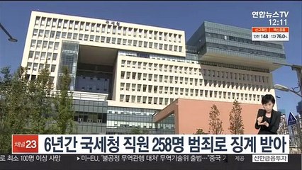 6년간 국세청 직원 258명 범죄로 징계 받아