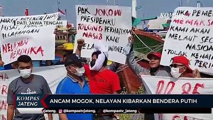 Ancam Mogok, Nelayan Di Pati Kibaran Bendera Putih
