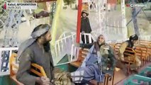 شاهد: مقاتلو طالبان يتفاخرون ويلهون في مهرجان ألعاب قرب كابول