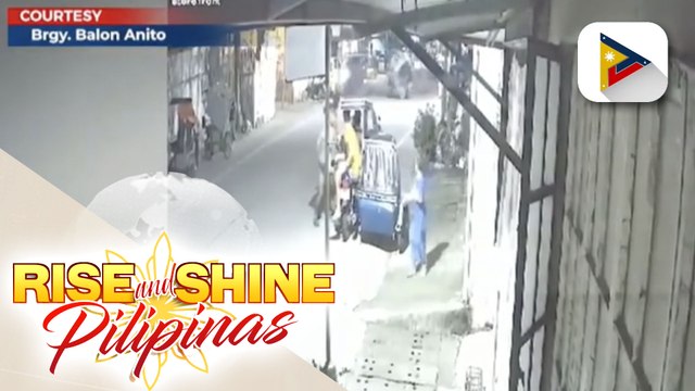 Salpukan ng motorsiklo at dalawang tricycle sa Mariveles, Bataan, sapul sa CCTV
