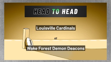 Wake Forest Demon Deacons - Louisville Cardinals - Spread