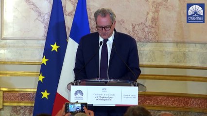 Discours à l'occasion de l'ouverture de la cérémonie de remise des 8èmes Trophées Sport & Management - Mercredi 29 septembre 2021