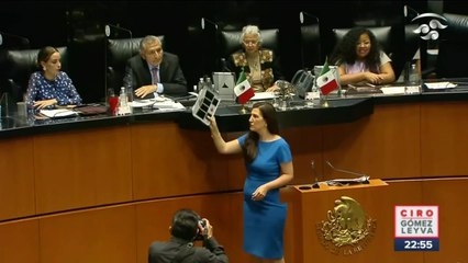 Secretario de Gobernación "rechaza" regalo de senadora panista