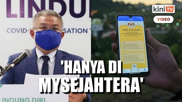 'Sijil vaksinasi di MySejahtera saja diterima, cetak secara fizikal tak terima'