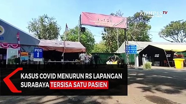 Kasus Covid Menurun RS Lapangan Surabaya Tinggal Satu Pasien