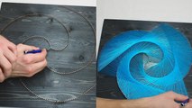'Belarusian string artist draws a picture-perfect spiral (timelapse)'