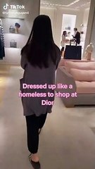 Mặc đồ ngủ đi mua sắm tại Dior và cái kết