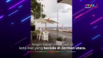 Tornado Habisi Warga Jerman Hingga Terpental ke Laut