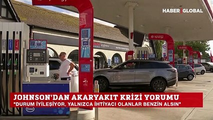 İngiltere'deki benzin krizinin ardından Boris Johnson'dan halka çağrı