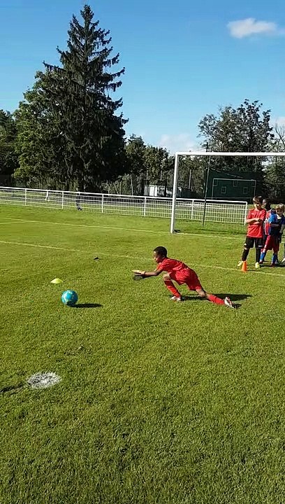 Entraînement spécifique gardien de nos jeunes pousses U9