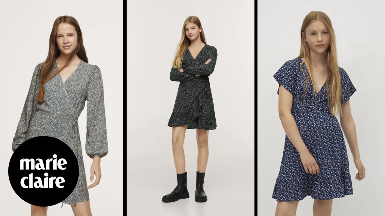 8 vestidos otoñales de Mango Kids para chicas bajitas