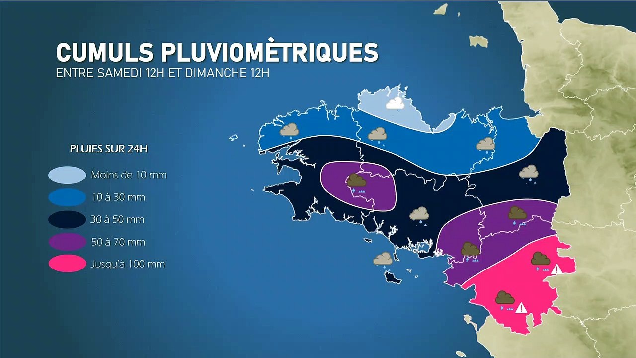 Episode pluvieux très intense ce week-end