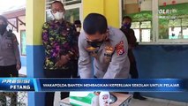 Kapolda Banten Kunjungi SMPN 2 Tunjung Teja Berbagi Keperluan Sekolah Jelang PTM