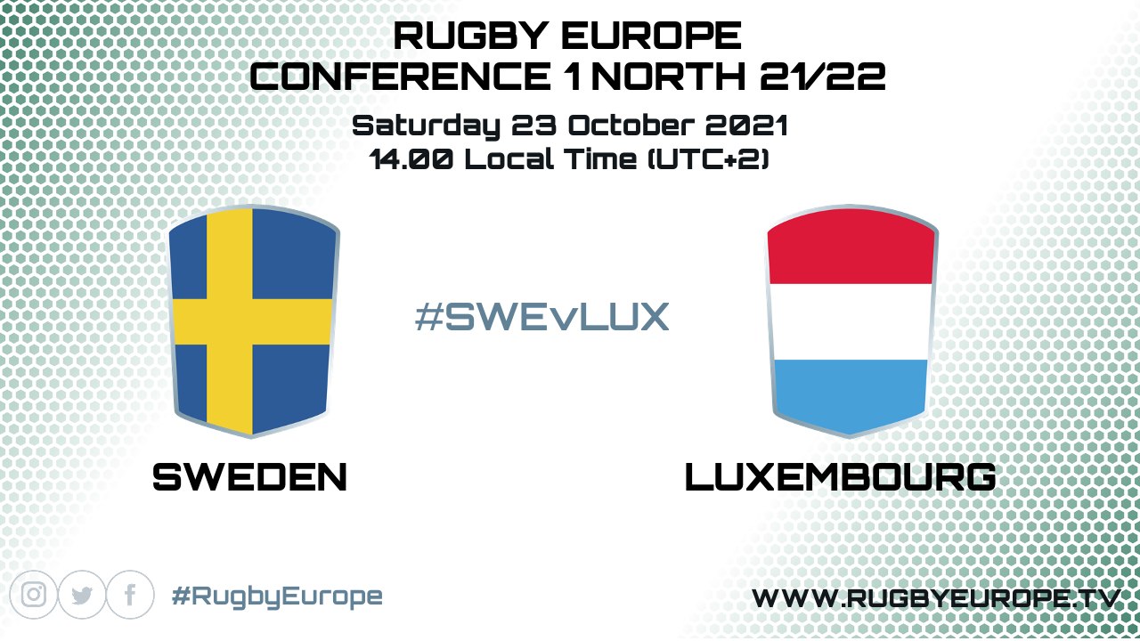 SWEDEN vs LUXEMBOURG - RUGBY EUROPE CONFERENCE 1 NORTH 2021/2022