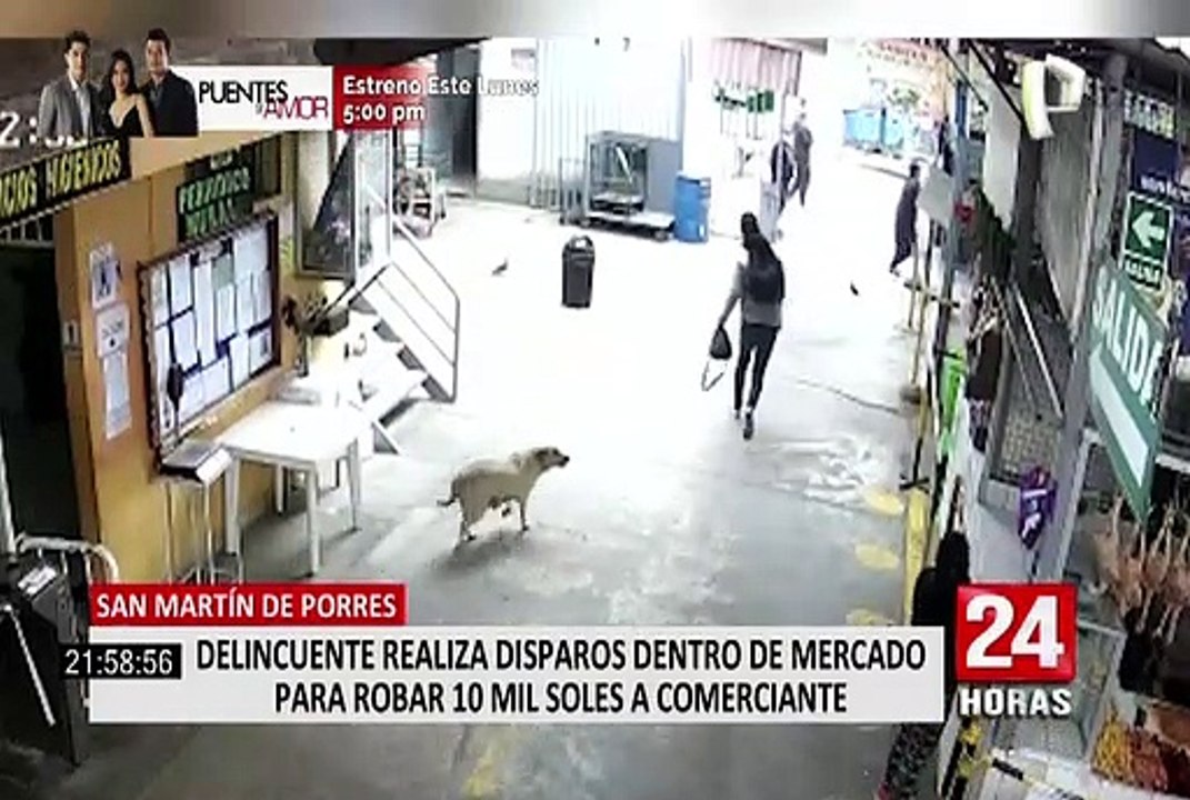 SMP: delincuente realizó disparos dentro de mercado para robar 10 mil soles a comerciante