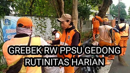 Rutinitas grebek RW Bersih bersih lingkungan ppsu. #dkijakarta#jakartabangkit#ppsudki#anisbaswedan