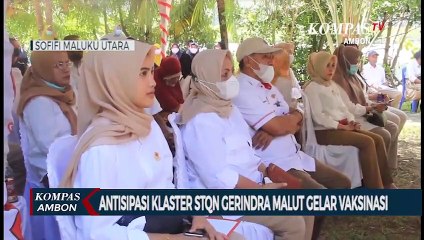 Antisipasi Klaster STQN Gerindra Malut Gelar Vaksinasi