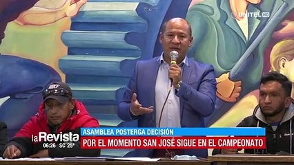 Por el momento San José se mantiene en el torneo boliviano