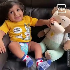 Actress Meghanaraj Shared Another Cute Video Of Her Son Royan Raj.