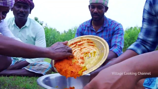 20 GOAT MUTTON LEGS _ Full Mutton Leg Fry Recipe Cooking in Village _ Fried Mutt