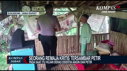 Nahas! Remaja di Sukabumi Kritis Tersambar Petir