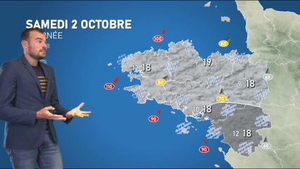 Bulletin météo pour le vendredi 1er octobre 2021