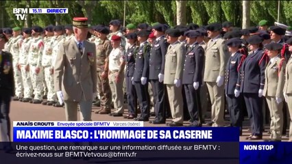 Le régiment de Maxime Blasco lui rend hommage