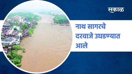 Heavy Rain Beed : नाथ सागरचे दरवाजे उघडण्यात आले | Sakal Media |